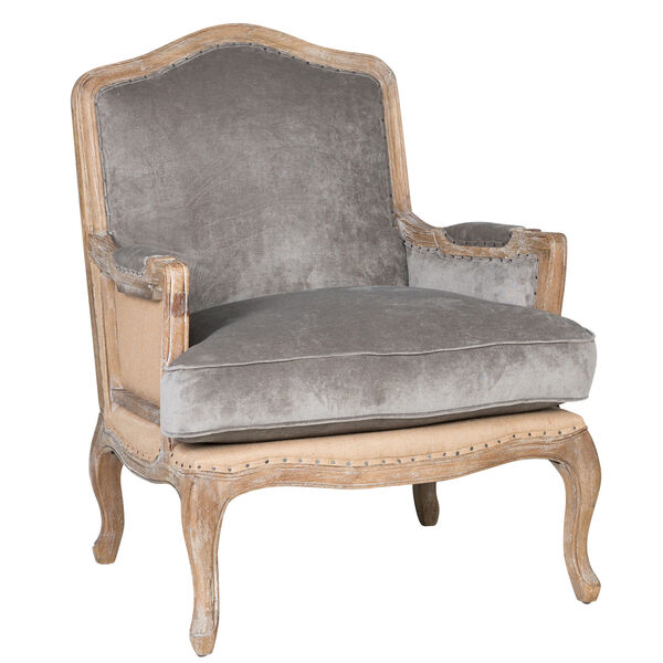 Hannah Grey Club Chair, image 1