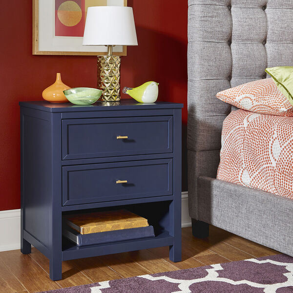 Shayna Blue Two-Drawer Nightstand, image 6