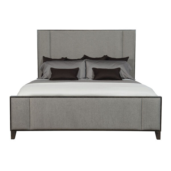 Linea Dark Gray Upholstered Panel Queen Bed, image 2