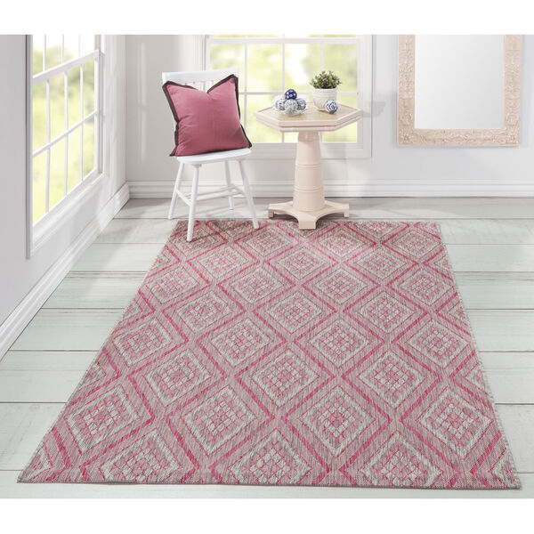 Lake Palace Pink Indoor/Outdoor Rug, image 2