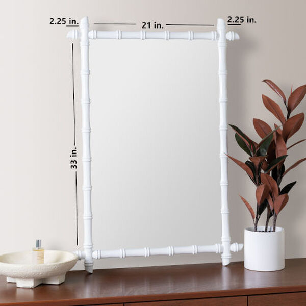 Rixton White 40 x 28-Inch Wall Mirror, image 1