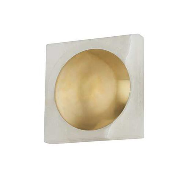 Hamel Vintage Brass Integrated LED Wall Sconce, image 1