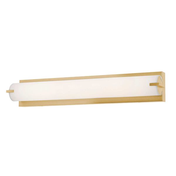 Axel Satin Brass 25-Inch Integrated LED Bath Stripe, image 1