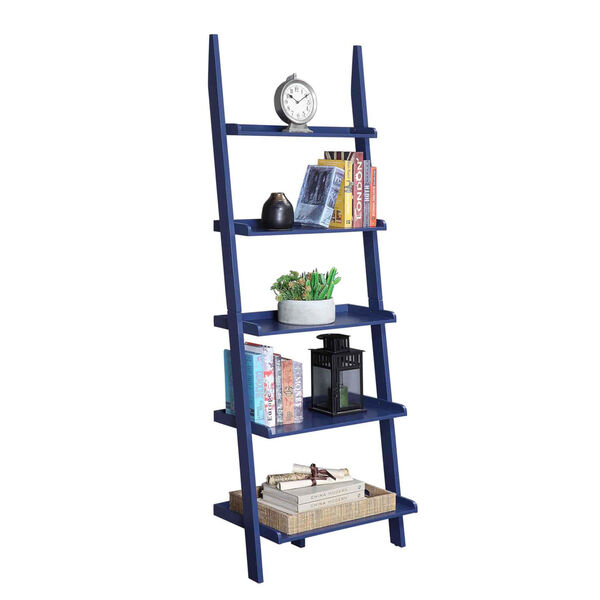 American Heritage Cobalt Blue Bookshelf Ladder, image 3