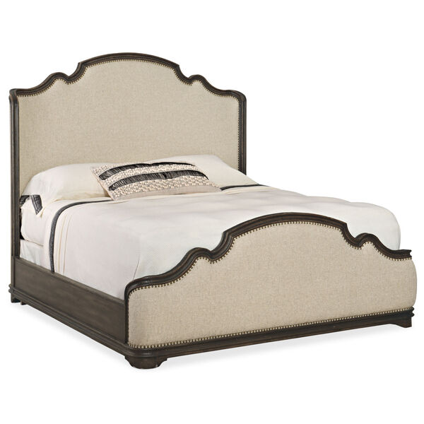 La Grange Antique Varnish California King Upholstered Bed, image 1