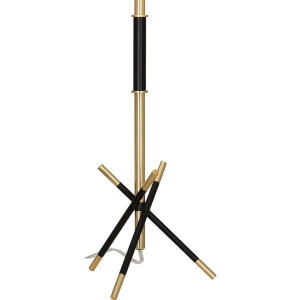 Thatcher Modern Brass with Matte Black One-Light Table Lamp, image 2