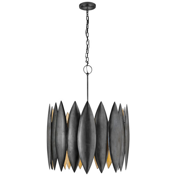 Hatton Large Chandelier in Aged Iron by Barry Goralnick, image 1