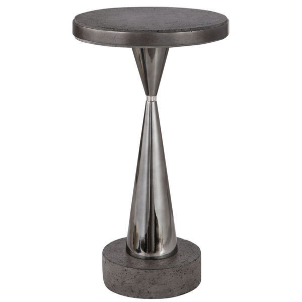 Simons Gray 12-Inch Round Accent Table, image 1