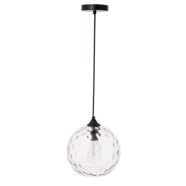 Cashel Black 10-Inch One-Light Pendant with Clear Glass, image 5