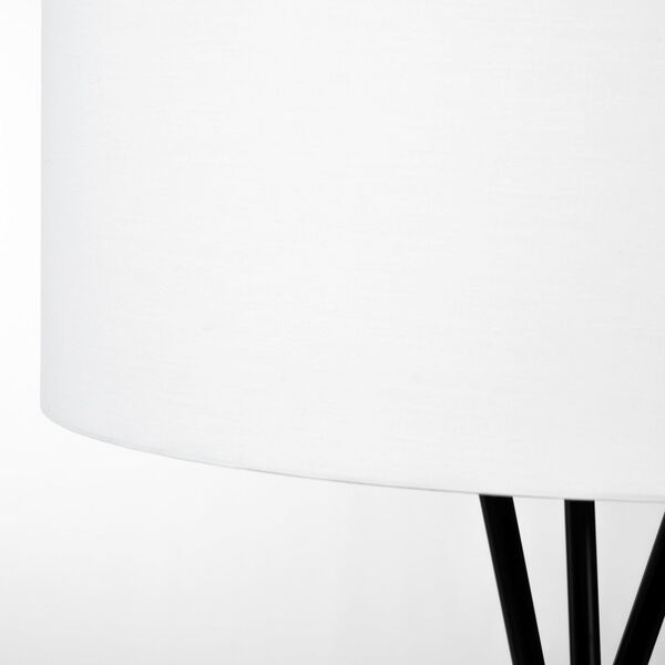 Ambrose Black and White One-Light Floor Lamp, image 6