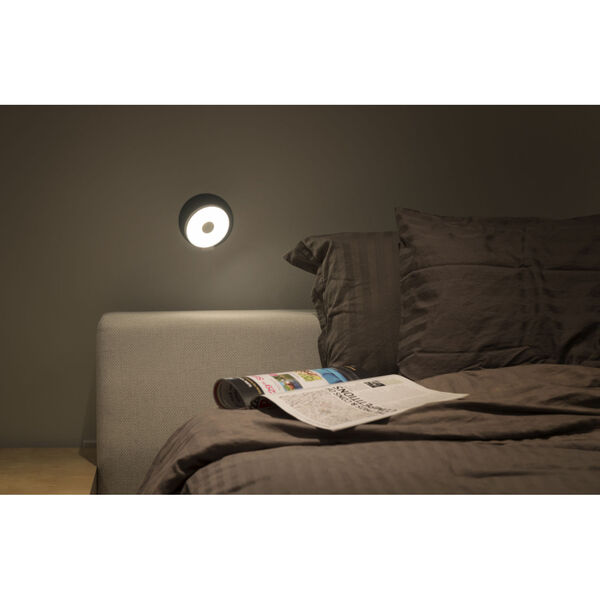 Gravy Silver Matte White LED Plug-In Wall Sconce, image 3