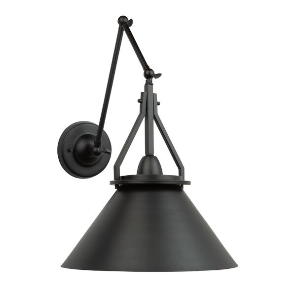 Brydon Black 14-Inch One-Light Convertible Wall Sconce, image 3
