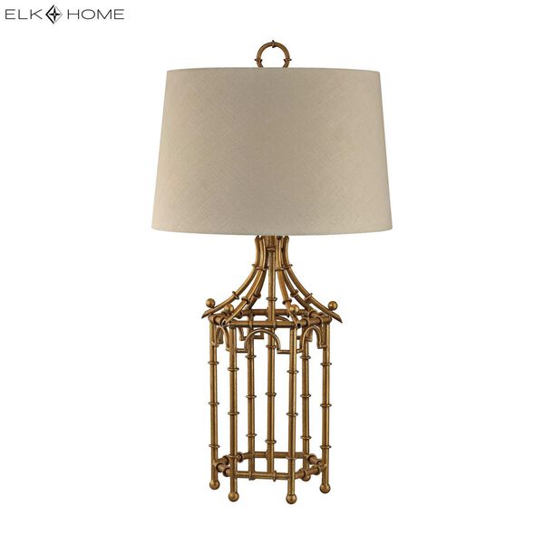 Bamboo Gold Leaf One-Light Table Lamp, image 2