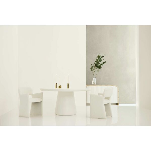 Tranquility Truffle White Dining Table, image 2