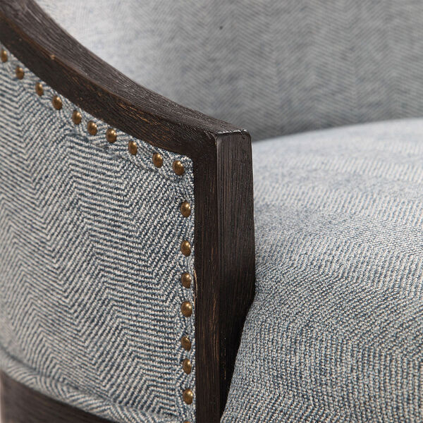 Janis Denim and Ebony Accent Chair, image 5