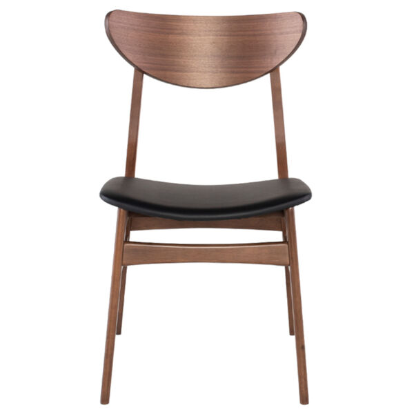 Colby Walnut and Black Dining Chair, image 2