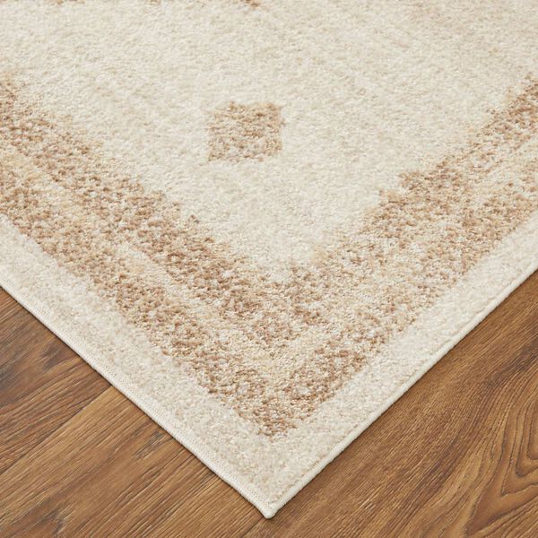 Camellia Global Geometric Tan Ivory Rectangular 4 Ft. 3 In. x 6 Ft. 3 In. Area Rug, image 6