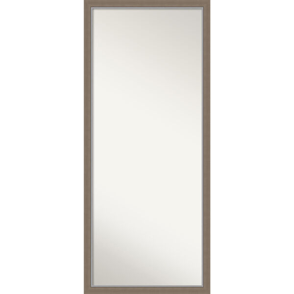 Eva Brown 27W X 63H-Inch Full Length Floor Leaner Mirror, image 1