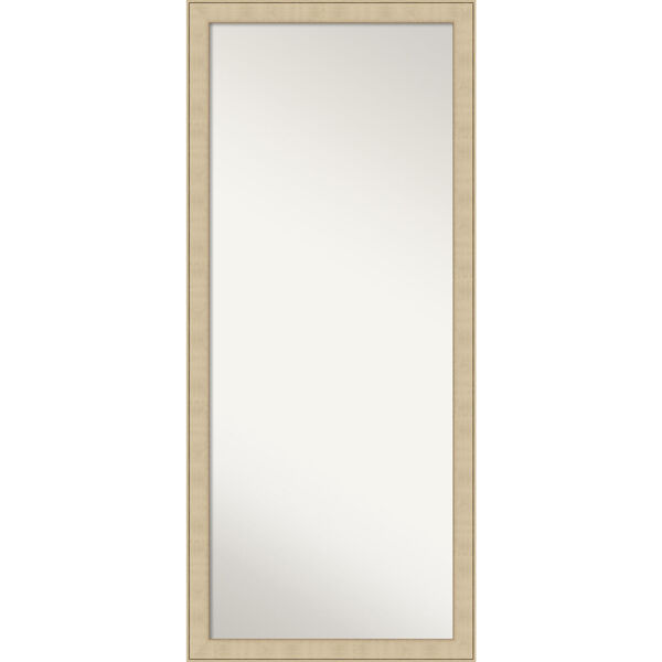 Honey and Silver 28W X 64H-Inch Full Length Floor Leaner Mirror, image 1
