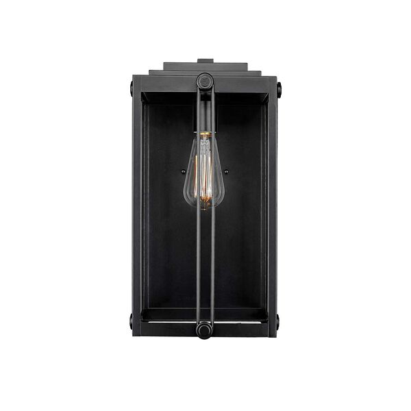 Oakland Powder Coated Black One-Light Outdoor Wall Sconce, image 1