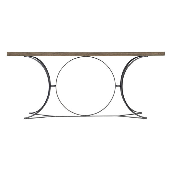 Taupe Canyon Ridge Metal Console Table, image 1