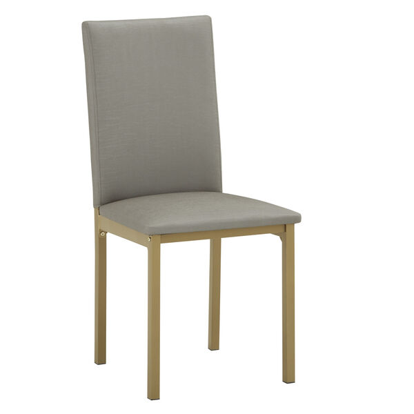 Stacy Gold and Gray 19-Inch Dining Chair, Set of Four, image 1