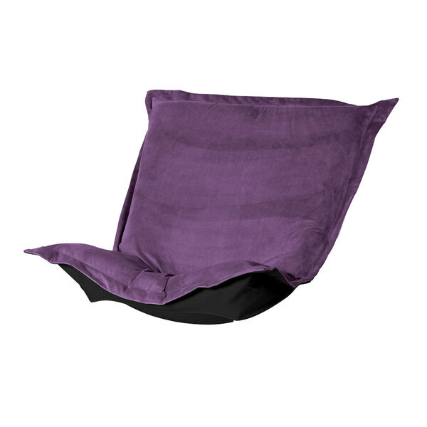 Bella Eggplant Puff Chair Cover, image 1