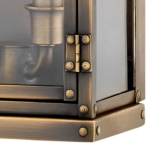 Hamilton Dark Antique Brass Two-Light Outdoor Small Wall Mount, image 2