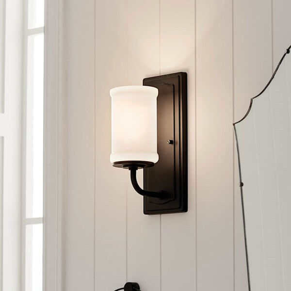Homestead Textured Black One-Light Wall Sconce, image 3