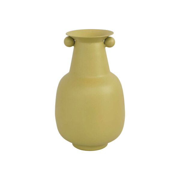 Mustard Textured Metal Vase, image 1