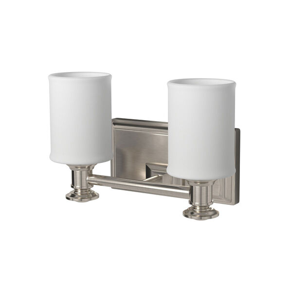 Harbour Point Brushed Nickel Two Light Bath Fixture, image 5