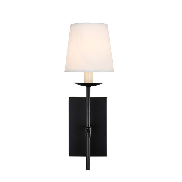 Eclipse Black Five-Inch One-Light Wall Sconce, image 1