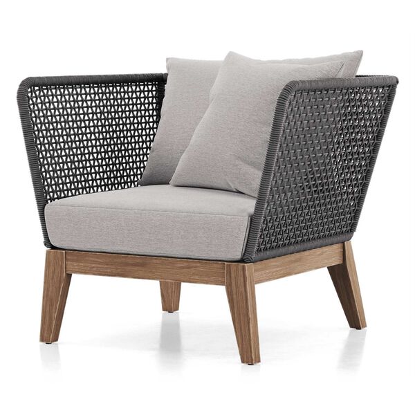 Maui Feather Gray Fabric Lounge Chair, image 2