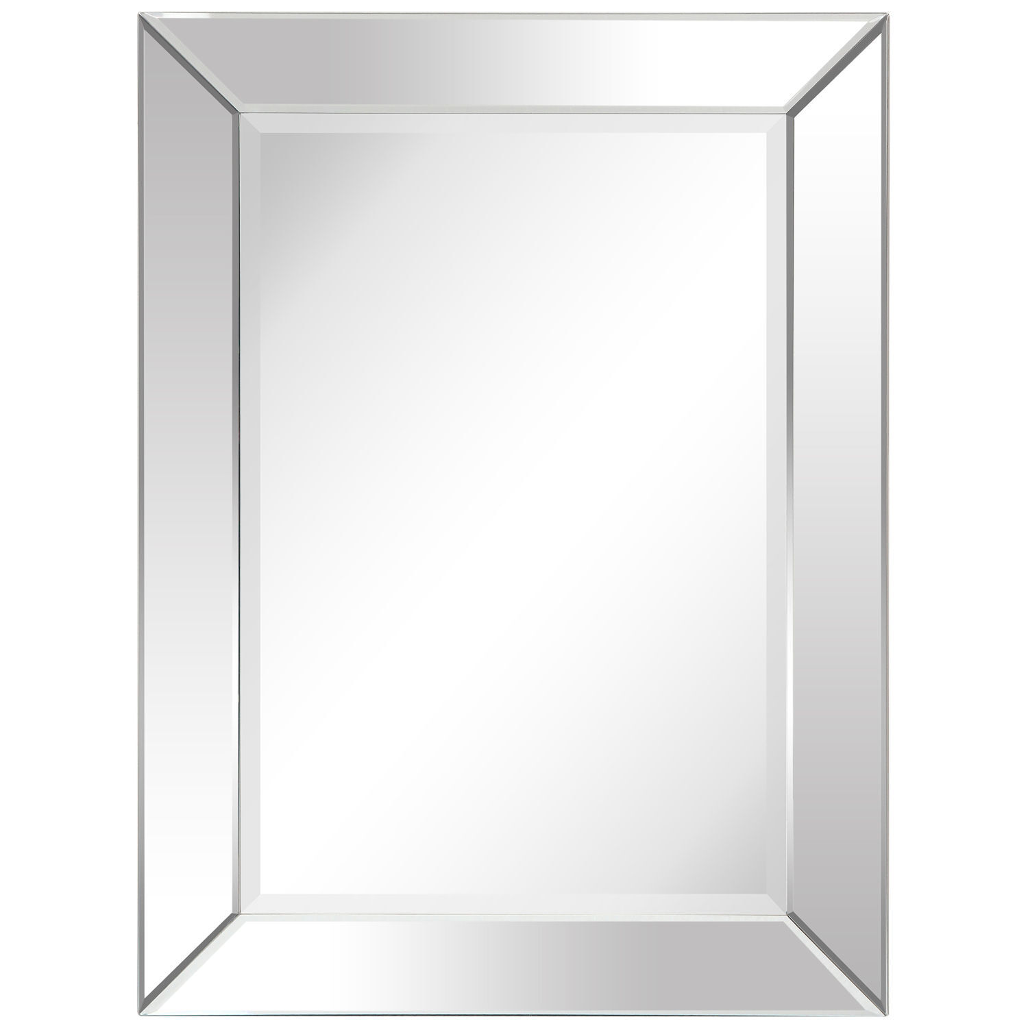 Empire Art Direct Moderno Clear 40 x 30-Inch Rectangle Wall Mirror
