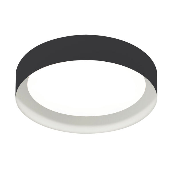 Reveal Black and White 12-Inch LED Flush Mount, image 1