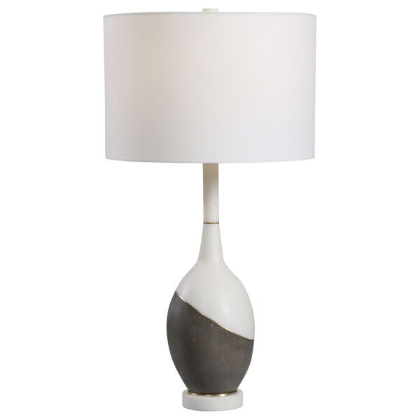 Tanali Charcoal and White One-Light Table Lamp, image 1