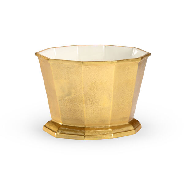Glitz Metallic Gold Ice Bucket, image 1