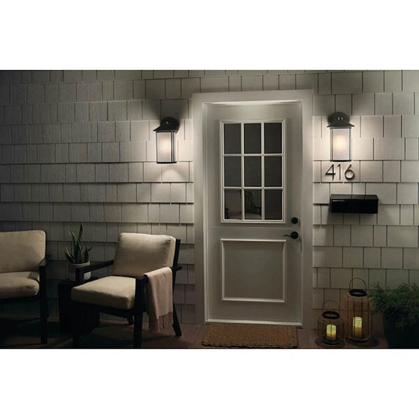 Lombard Brushed Aluminum One-Light Outdoor Large Wall Sconce, image 3