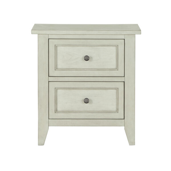 Raelynn 2 Drawer Nightstand in Weathered White, image 1