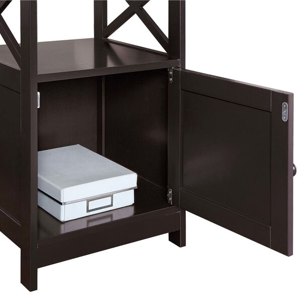 Oxford Espresso End Table with Cabinet, image 3