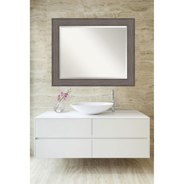 Rustic Gray 33 x 27-Inch Large Vanity Mirror, image 4