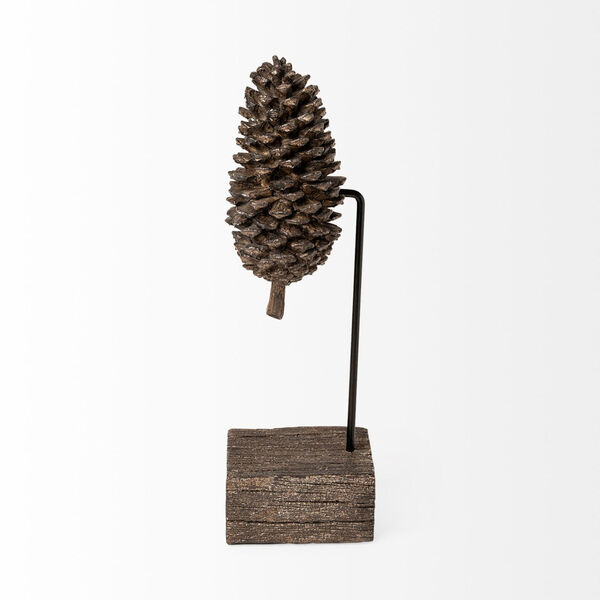 Pinterra Brown 11-Inch Replica Pine Cone On A Stick, image 4