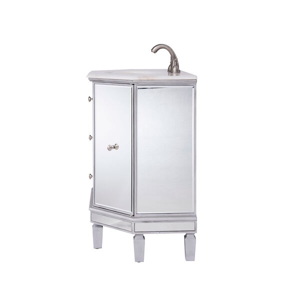 Nouveau Silver 35-Inch Vanity Sink Set, image 5