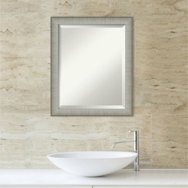 Elegant Pewter 19W X 23H-Inch Bathroom Vanity Wall Mirror, image 5