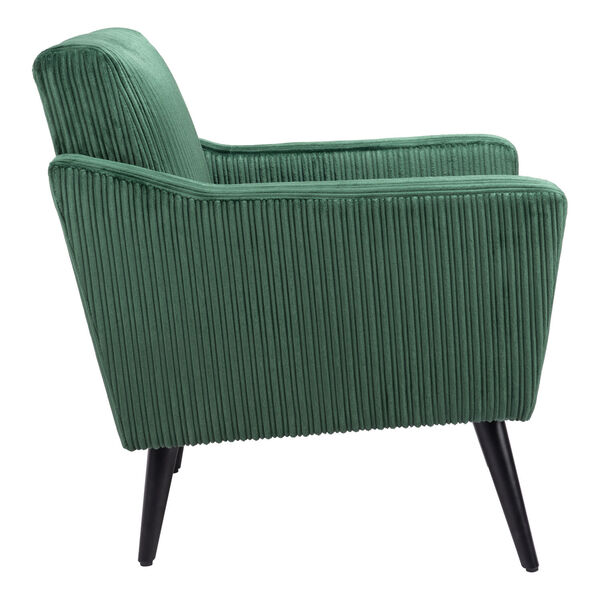 Bastille Green and Matte Black Accent Chair, image 2