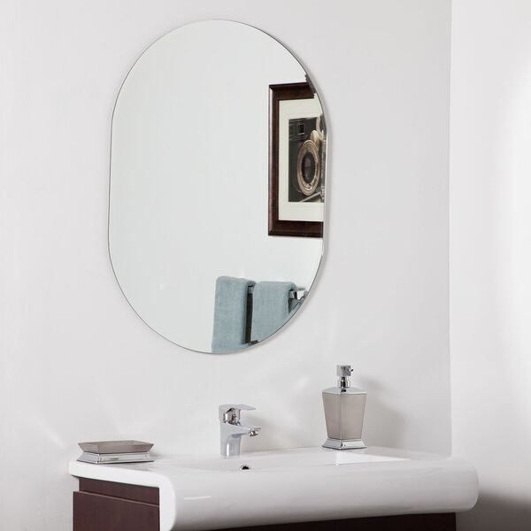 Khloe 22 in. x 28 in. Oval Bevelled Mini Wall Mirror , image 1