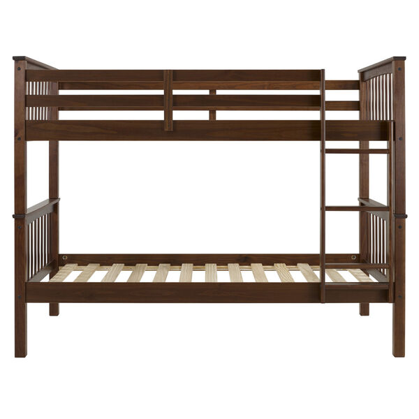 Walnut Twin Over Twin Bunk Bed, image 3