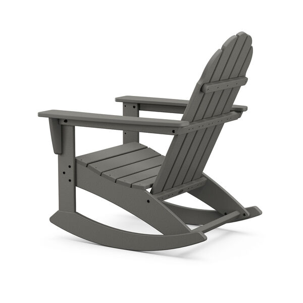 Vineyard Slate Grey Adirondack Rocking Chair, image 3