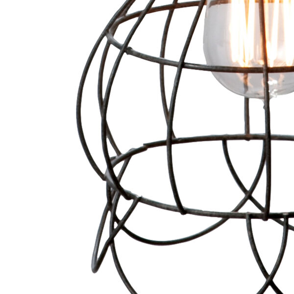 Hayden Brown One-Light Wire Cage Mini-Pendant, image 3