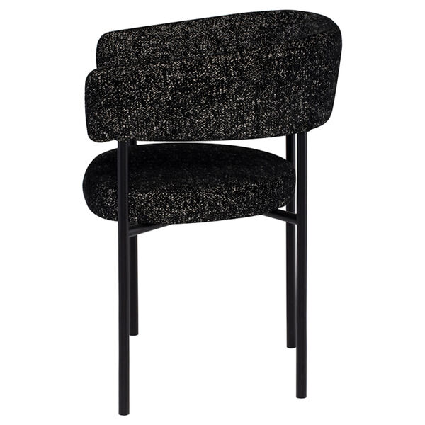 Cassia Matte Black Dining Chair, image 3